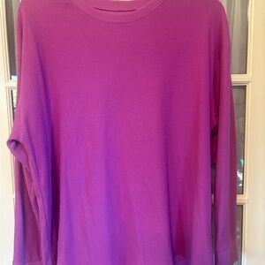 Time and Tru Deep Purple Waffle Knit Top Jr women size 22 xxxl